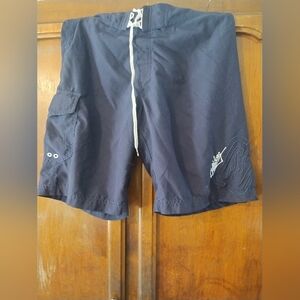 Billabong Men Size 34 Black Unlined Drawstring Board Shorts‎ M2
